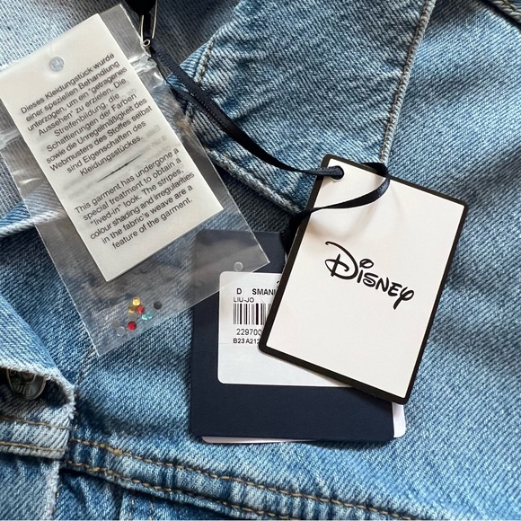 New! Rare LIU JO Disney Minnie Mouse Oversized Denim Vest - Picture 12 of 13